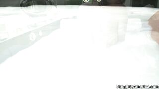 Sierra Sanders gets her ass worshipped in the bathroom