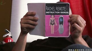 Rachel Starr showing him her fantastic tits and sucking his dick