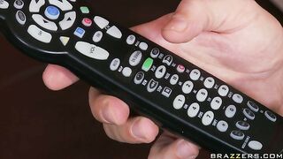 Rachel Starr showing him her fantastic tits and sucking his dick