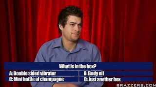 April O Neil playing game Who wants to fuck a millionaire