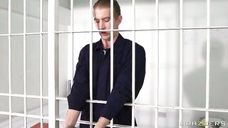 Hot young babe Keira Knight sucking wide dick