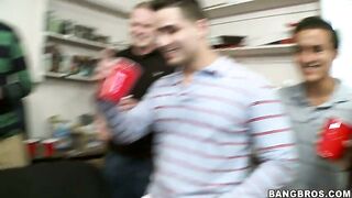 Jada Stevens, Ava Addams and Christy Mack showing their asses and licking each other pussies