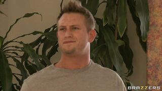 Phoenix Marie wearing her new bikini getting a rub down