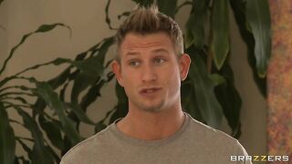 Phoenix Marie wearing her new bikini getting a rub down