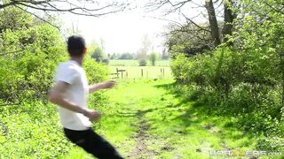 Misha Cross finds a monster cock in the woods