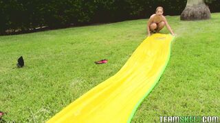 Goldie Ortiz slid into his cock and immediately went to town, deepthroating it and gagging on it