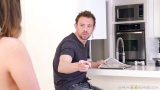 Delicious teen Ashley Adams teases with her big natural tits