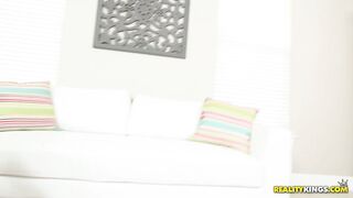 Arousing teen Ashley Adams is perfect for big tits worship