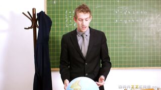 Hungarian brunette Dolly Diore shows her teacher everything