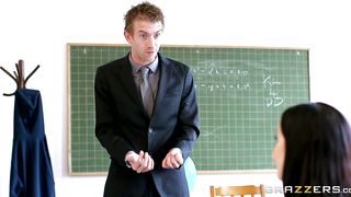 Hungarian brunette Dolly Diore shows her teacher everything