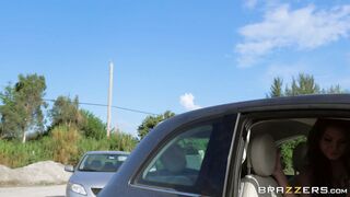 Slutty teens Jojo Kiss and Mila Marx blow a cop