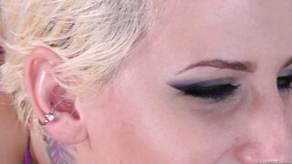 Sassy blonde slut Dylan Phoenix drooling on a dick