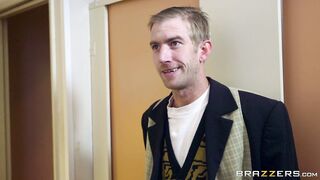 Czech babe Mea Melone sucking dick in the bathroom