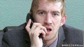 Secretary Raven Bay loves rough sex sessions with her boss