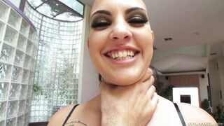 Emo slut Rachael Madori gets choked and groped in POV