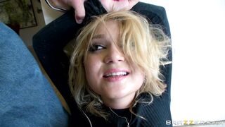 Tiny scheming teen Dakota Skye face fucked by sister's ex boyfriend