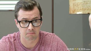 Teacher Bianca Breeze does anatomy with live specimen Charlotte O'Ryan