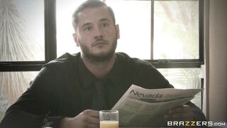 Monique Alexander and Peta Jensen have an affair in the bathroom