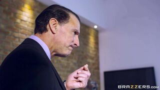 Busty wife Lucia Love makes her old husband a cuckold