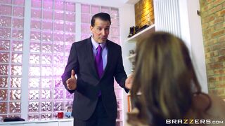 Busty wife Lucia Love makes her old husband a cuckold