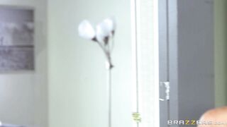 Big tits blonde mom Alexis Fawx cleans the house butt naked