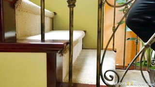 Sexy redhead mom Monique Alexander gives tease in bathtub