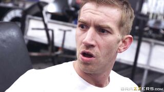 Anissa Kate and Nekane teasing Danny D with oiled up booties