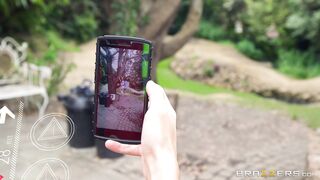 Cosplay redhead Ella Hughes sucks dick of Pokemon GO player