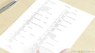 Redhead schoolgirl Lauren Phillips shows skirt off for an A