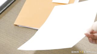 Redhead schoolgirl Lauren Phillips shows skirt off for an A