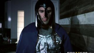 Super hero Romi Rain gets fucked by a spartan villain