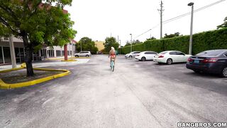 Nina Kayy is showing off her nude flesh outdoors