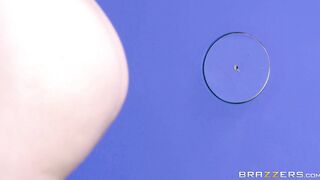 AJ Applegate shakes her small tits and sucks a dick