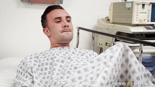 Nurse Layla London gets doggystyled by patient Keiran Lee
