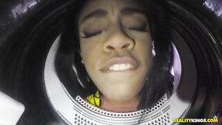 Black woman Brittney White is feeling a white cock inside her