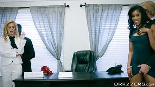 Cherie DeVille and Yasmine De Leon are getting swapped in a foursome