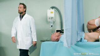 Valentina Nappi is pushing her pussy on top of a cock