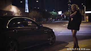 Alena Croft teases a dude in his car today