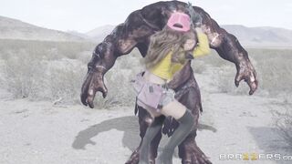 Nikki Benz fixes a car and she gets nude then