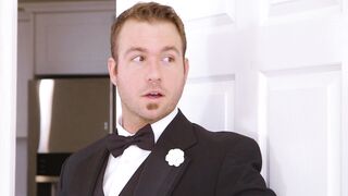 Redhead Lennox Luxe is masturbating in her wedding dress