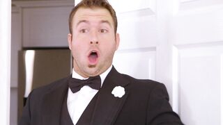 Redhead Lennox Luxe is masturbating in her wedding dress