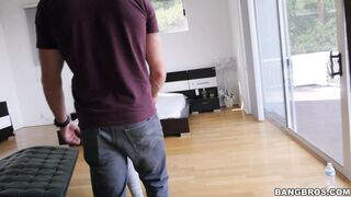 August Ames is getting her sexy ass slapped in front of us