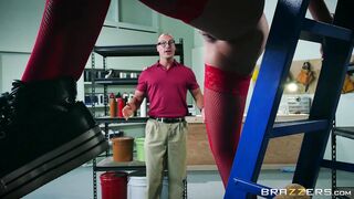 August Ames gasps when she sees a large cock