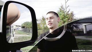 Bella Danger is sticking her ass out of the window