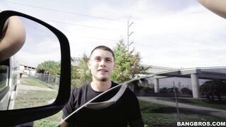 Bella Danger is sticking her ass out of the window