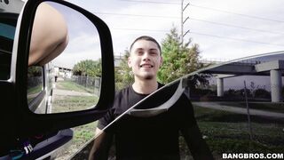 Bella Danger is sticking her ass out of the window