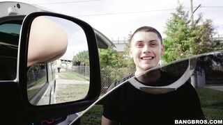 Bella Danger is sticking her ass out of the window