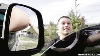 Bella Danger is sticking her ass out of the window