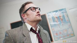 Roxxy Lea gets a large dick placed inside her mouth