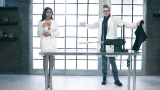 Jenna J Foxx gets naked and she uses a fucking machine